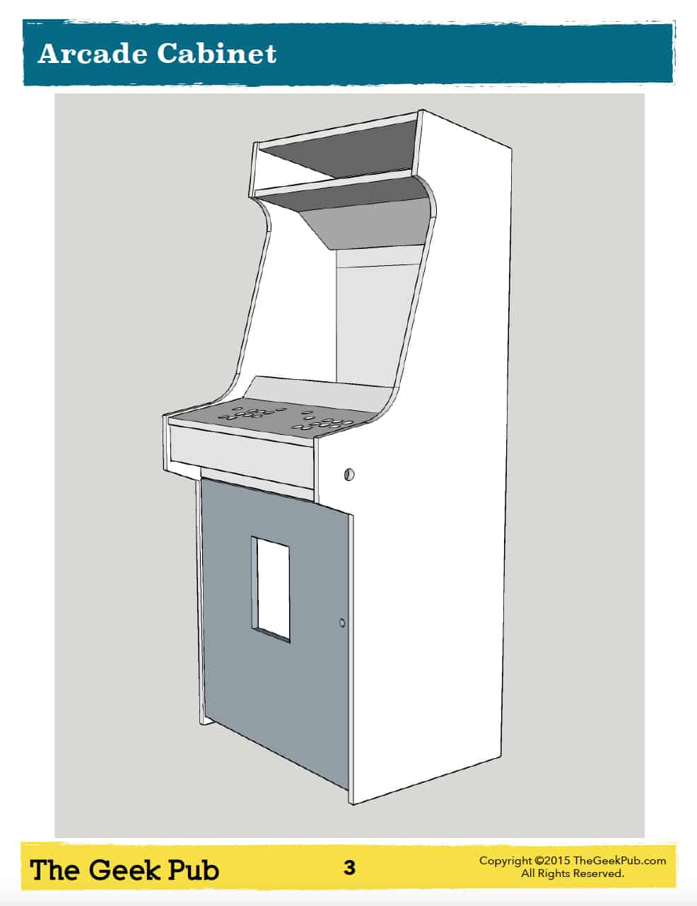 Arcade Cabinet Plans - The Geek Pub