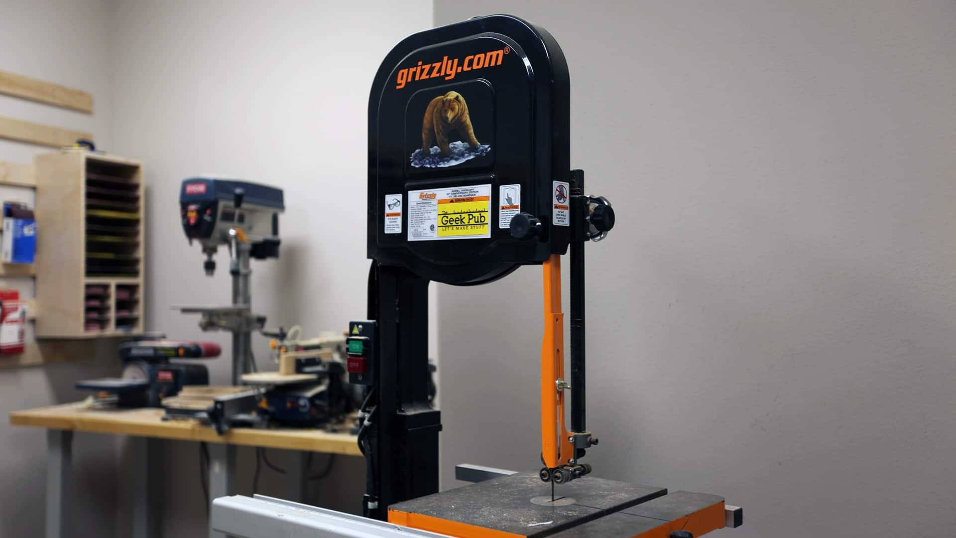 Shop Tour Grizzly G0555LANV Bandsaw The Geek Pub