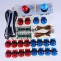 Arcade Control Kit 2 Player LED Red Blue Sanwa 0001