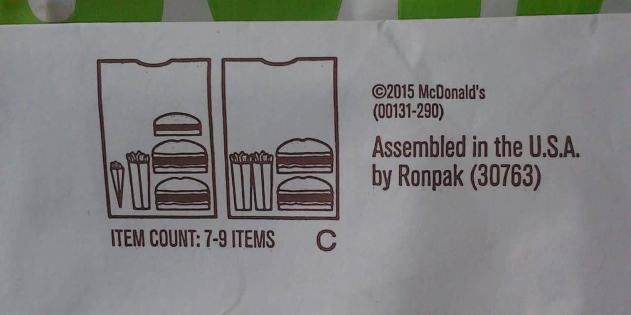 Why are there names on the bottom of McDonald’s bags?