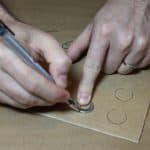 trace cardboard circles