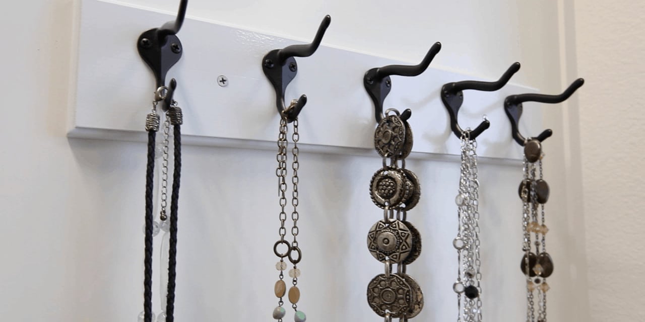 How to make Decorative Closet Hangers (Hook Rails / Hook Racks)