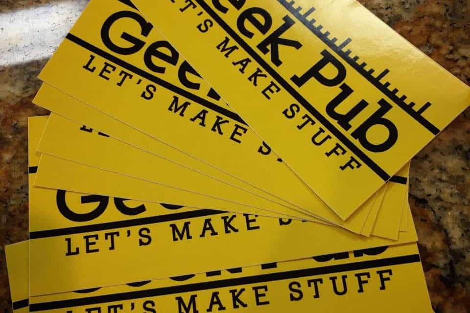 Free The Geek Pub Stickers & Prize Drawing!
