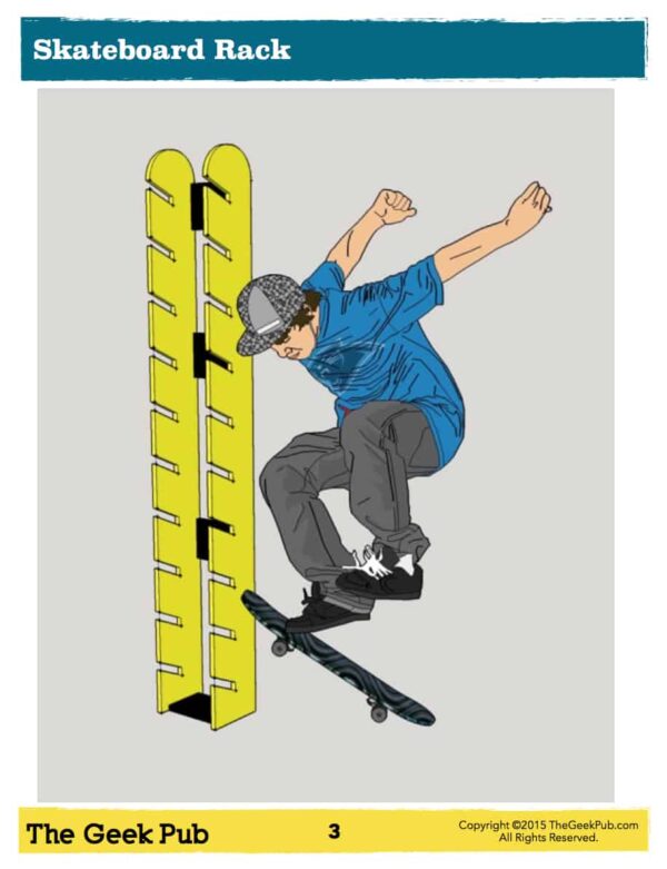 Skateboard Rack Plans - Image 2