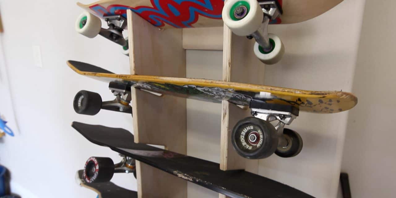 How To Make A Skateboard Rack The