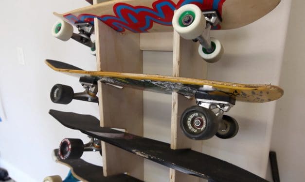 How to make a Skateboard Rack