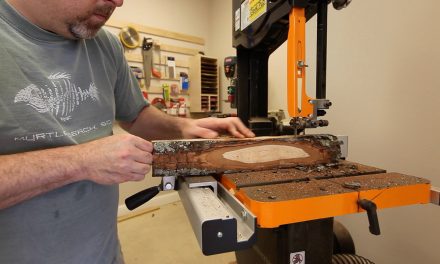 Cutting a Log on a Band Saw
