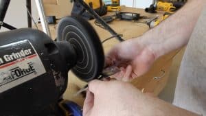 Make a Throwing Star from a Saw Blade 0015