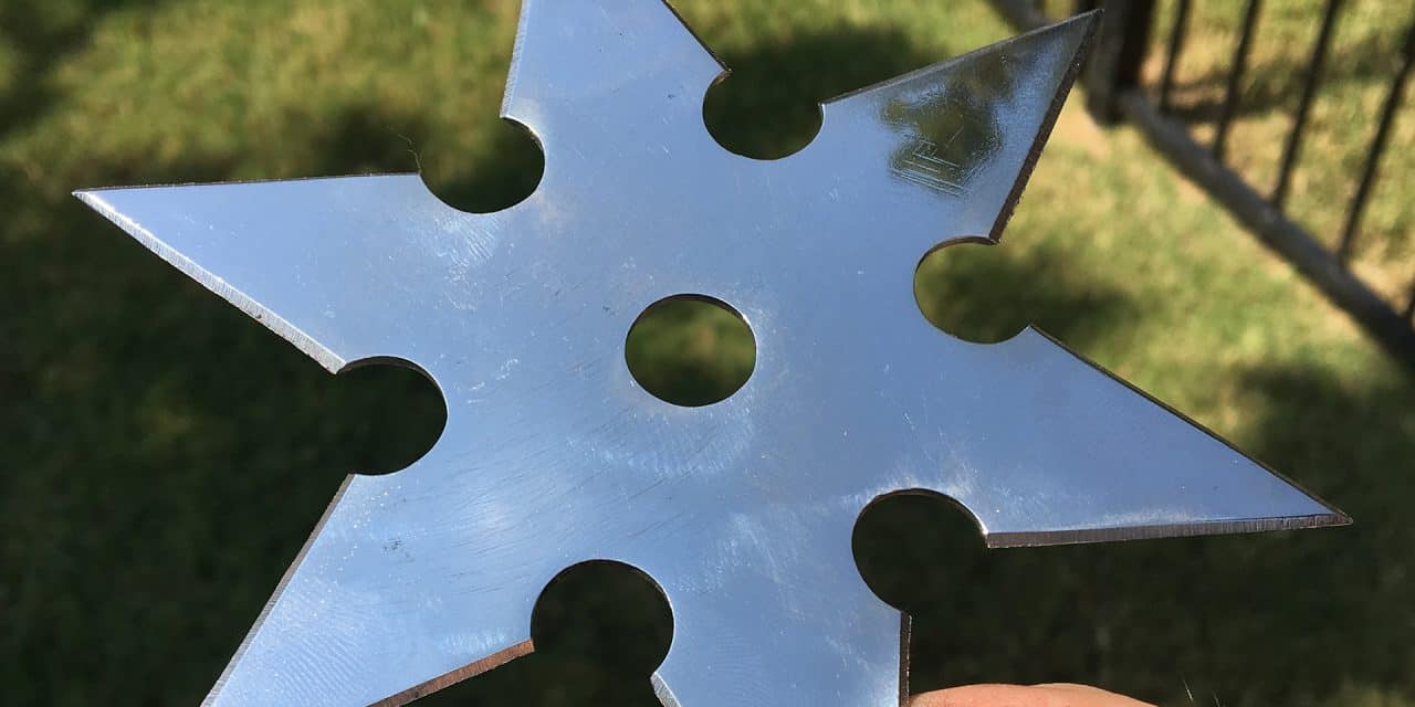 Make a Throwing Star from a Saw Blade