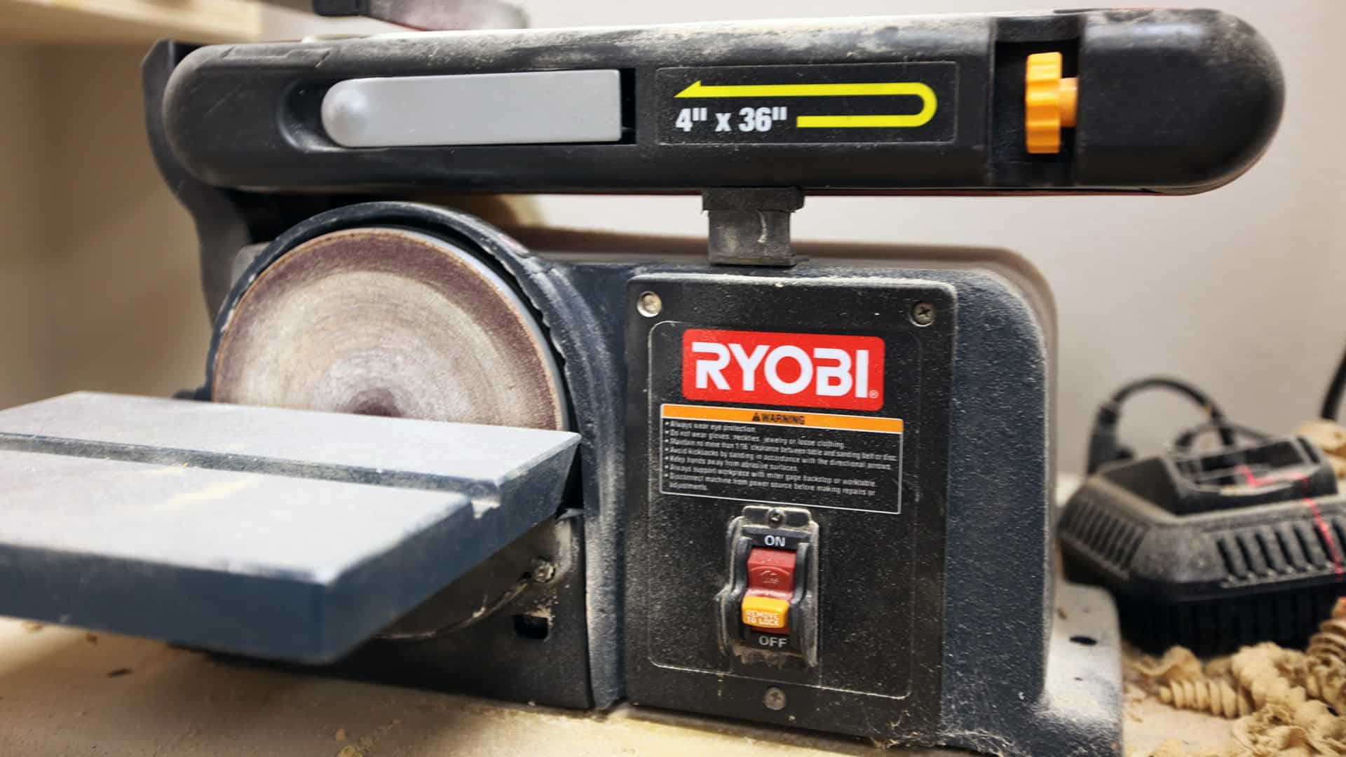 Shop Tour Ryobi Belt Sander The Geek Pub