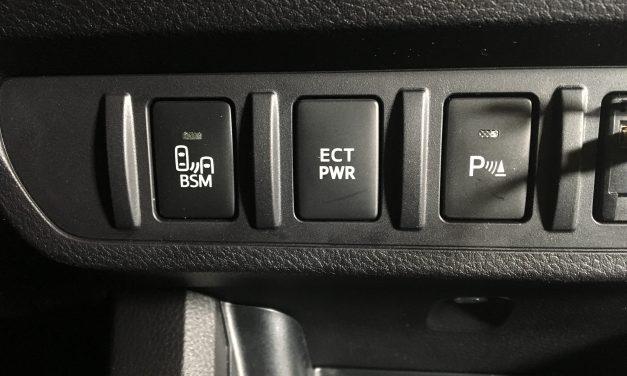 What is the ECT PWR button on the Toyota Tacoma?