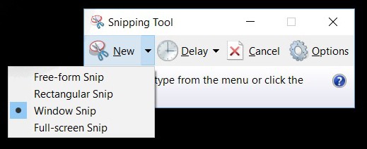 How to use the snipping tool - 0003