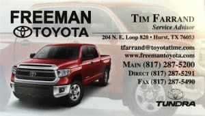 Tim Farrand Freeman Toyota Delayed Engagement - 0001