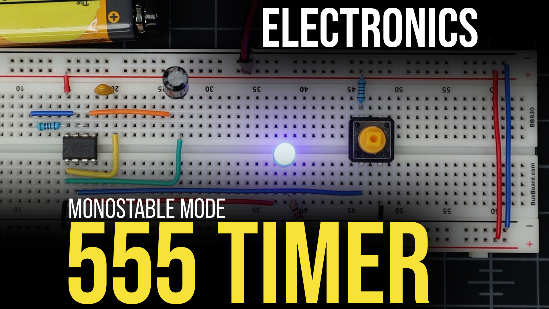 using a 555 timer in monostable mode
