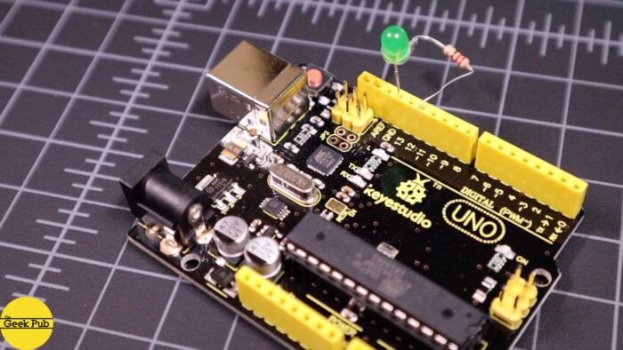 Arduino Blink Code Hardware Arduino: Blinking an LED - The Geek Pub
