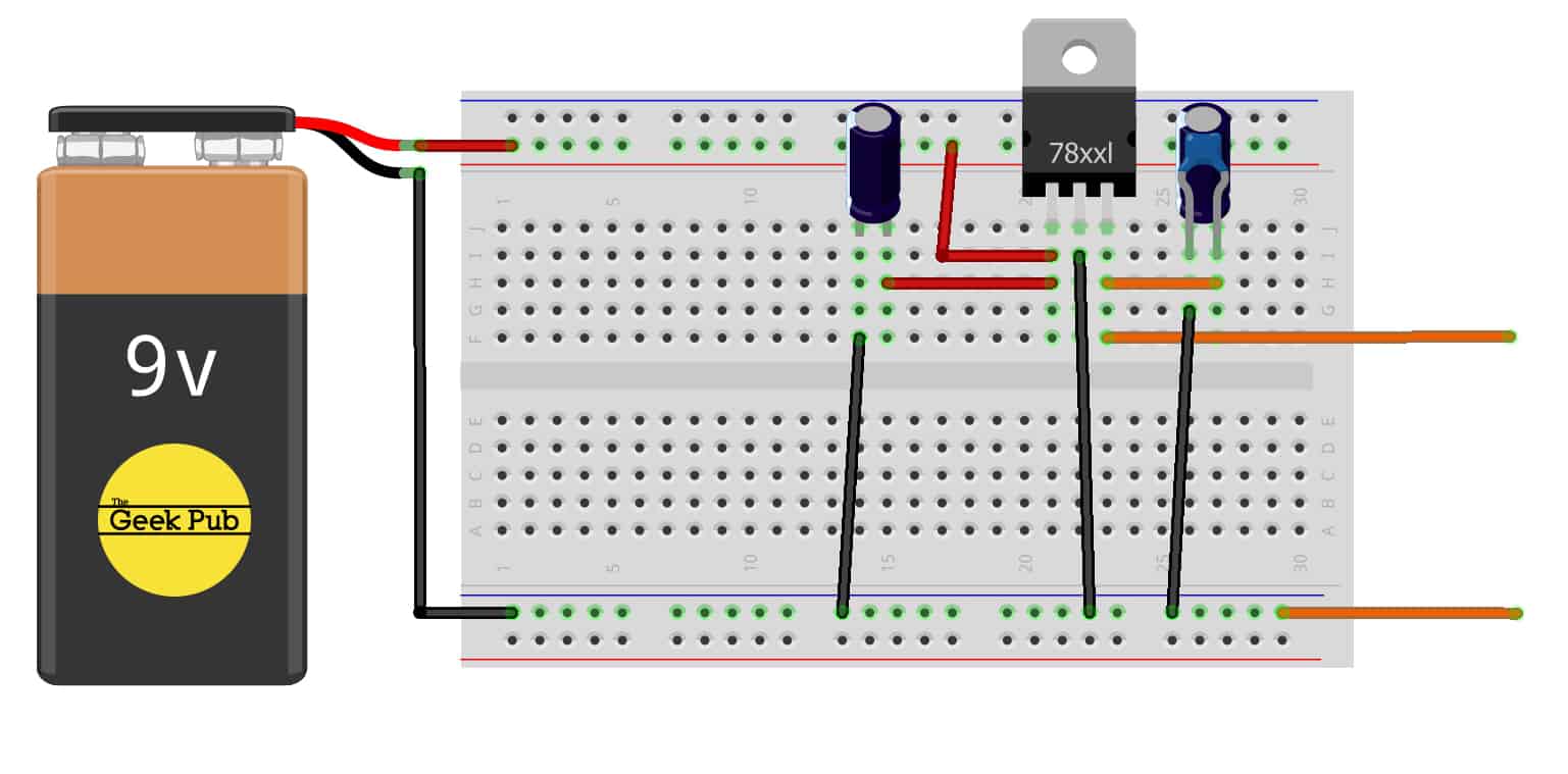 Voltage Regulator Tutorial Circuit Diagram