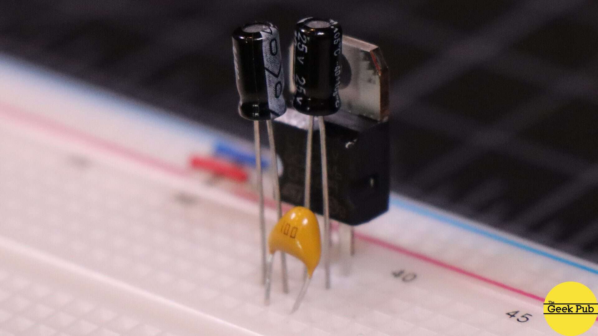 voltage regulator and capacitors