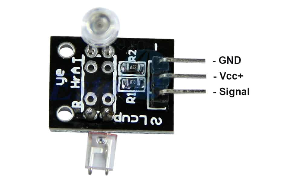KY-039 heartbeat sensor pinout