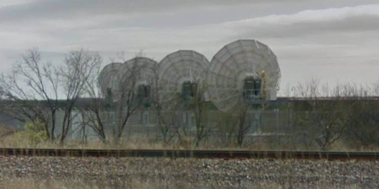 Massive Satellite Dishes Near Vernon, TX on US 287 (Wilbarger County)