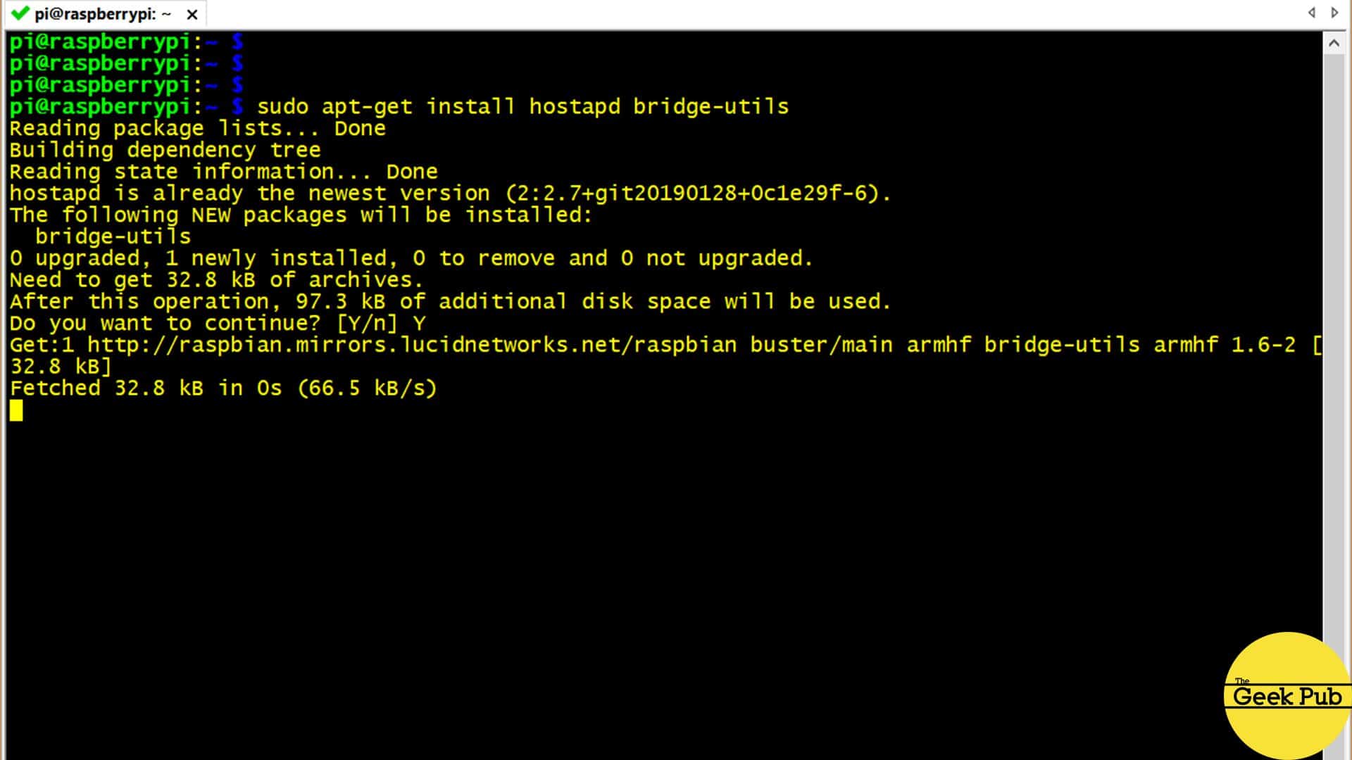 setup a raspberry pi wireless access point