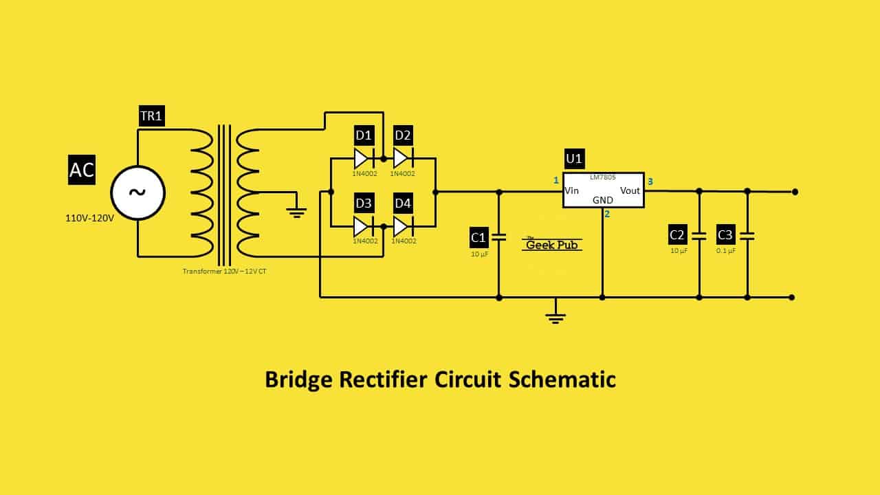 Bridge Rectifier Circuit Electronics Basics The Geek Pub