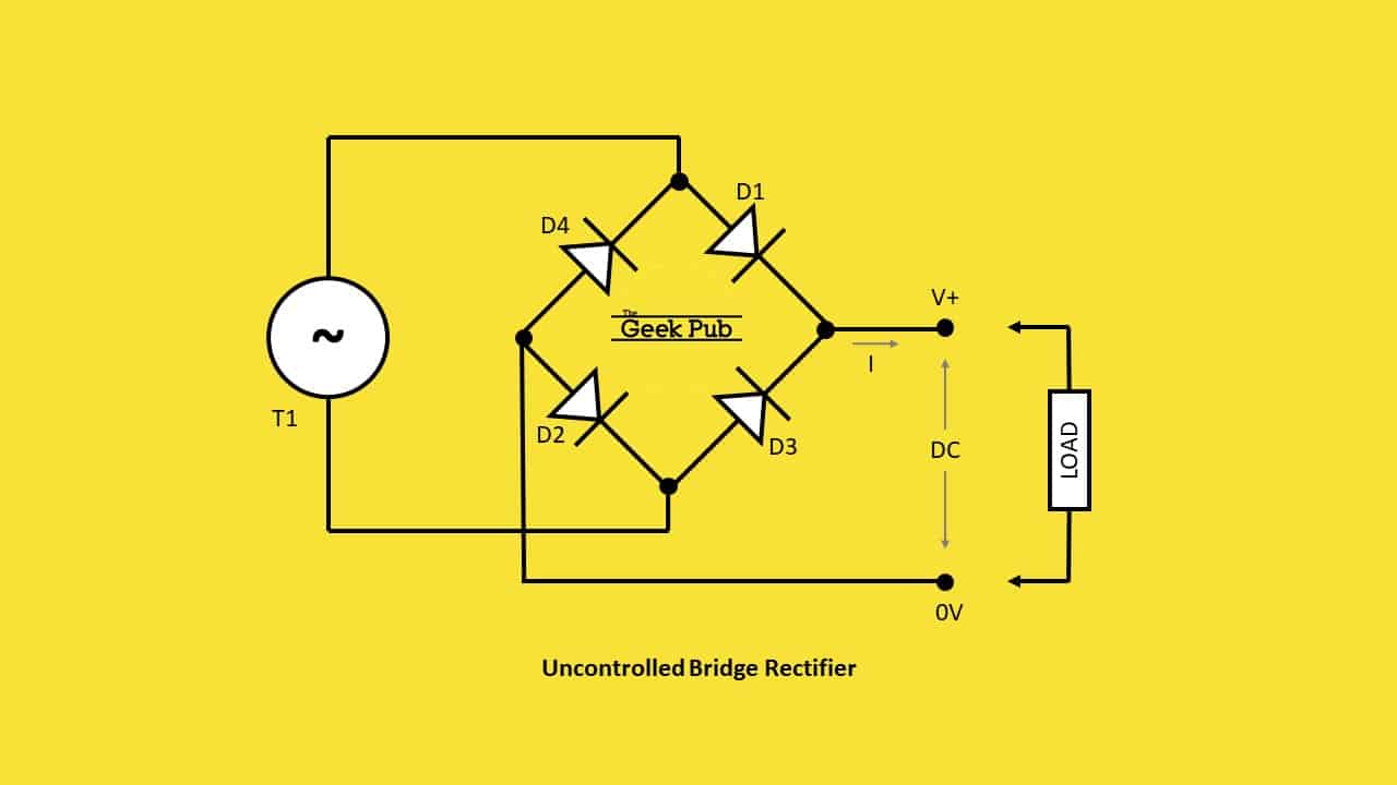 uncontrolled bridge rectifier circuit