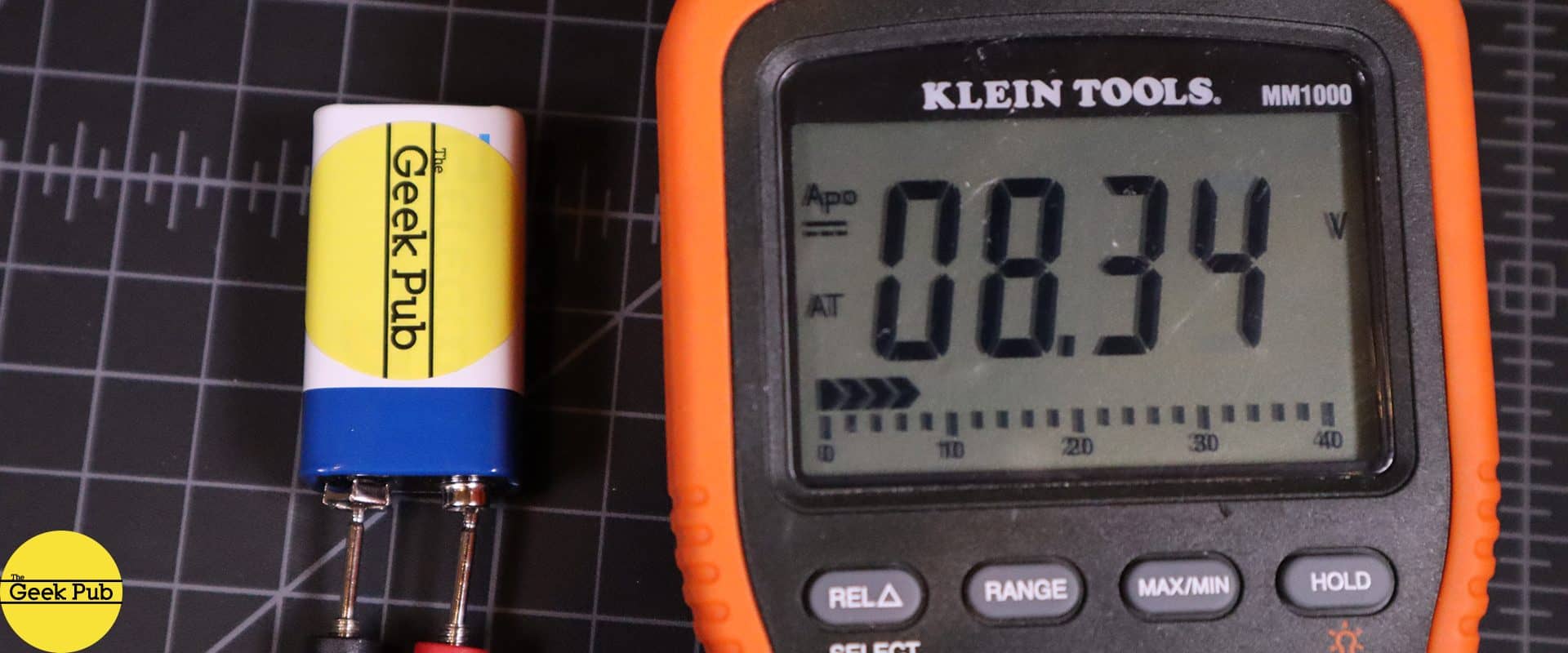 checking battery voltage with a multimeter