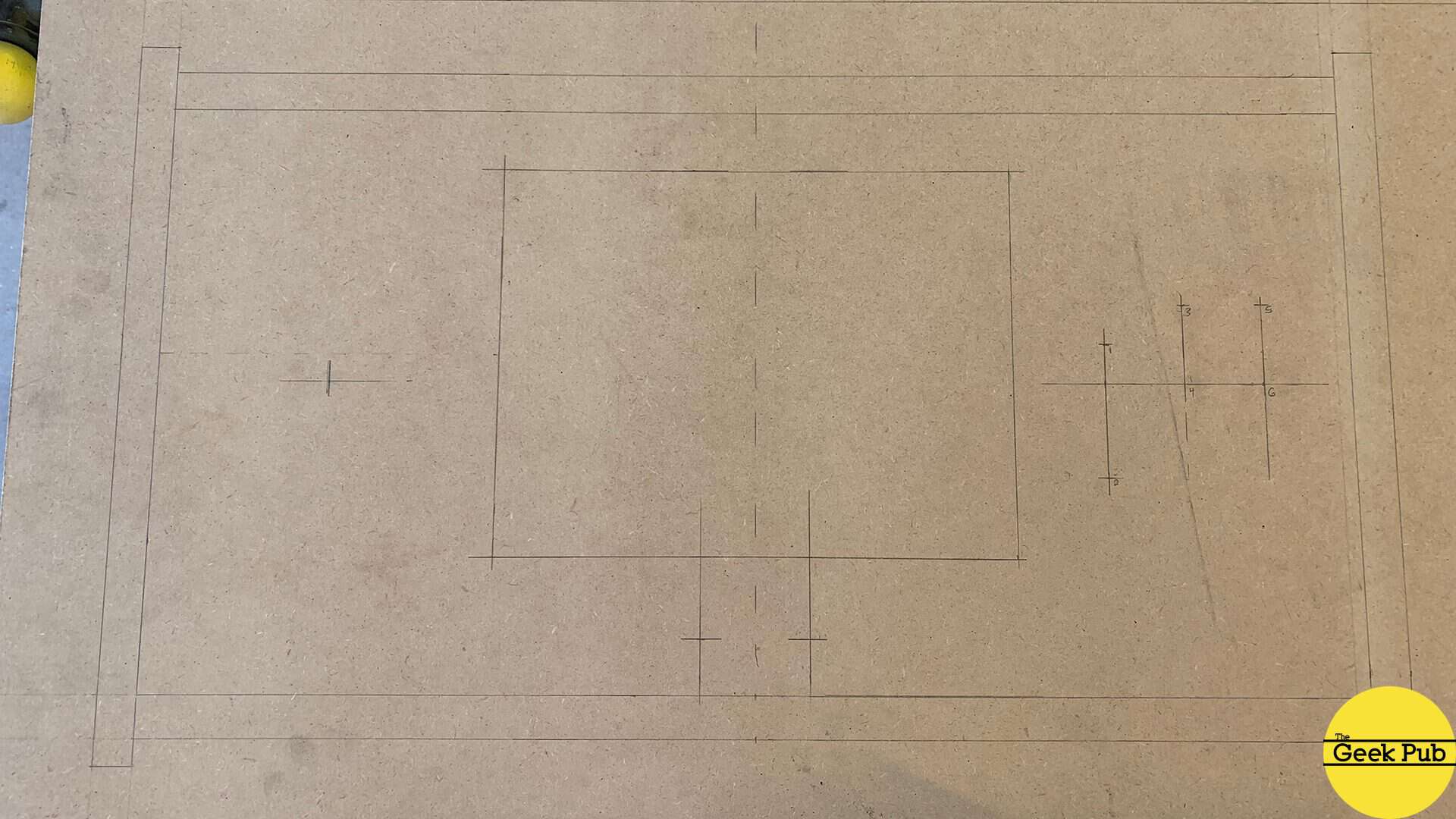 laying out the tabletop arcade