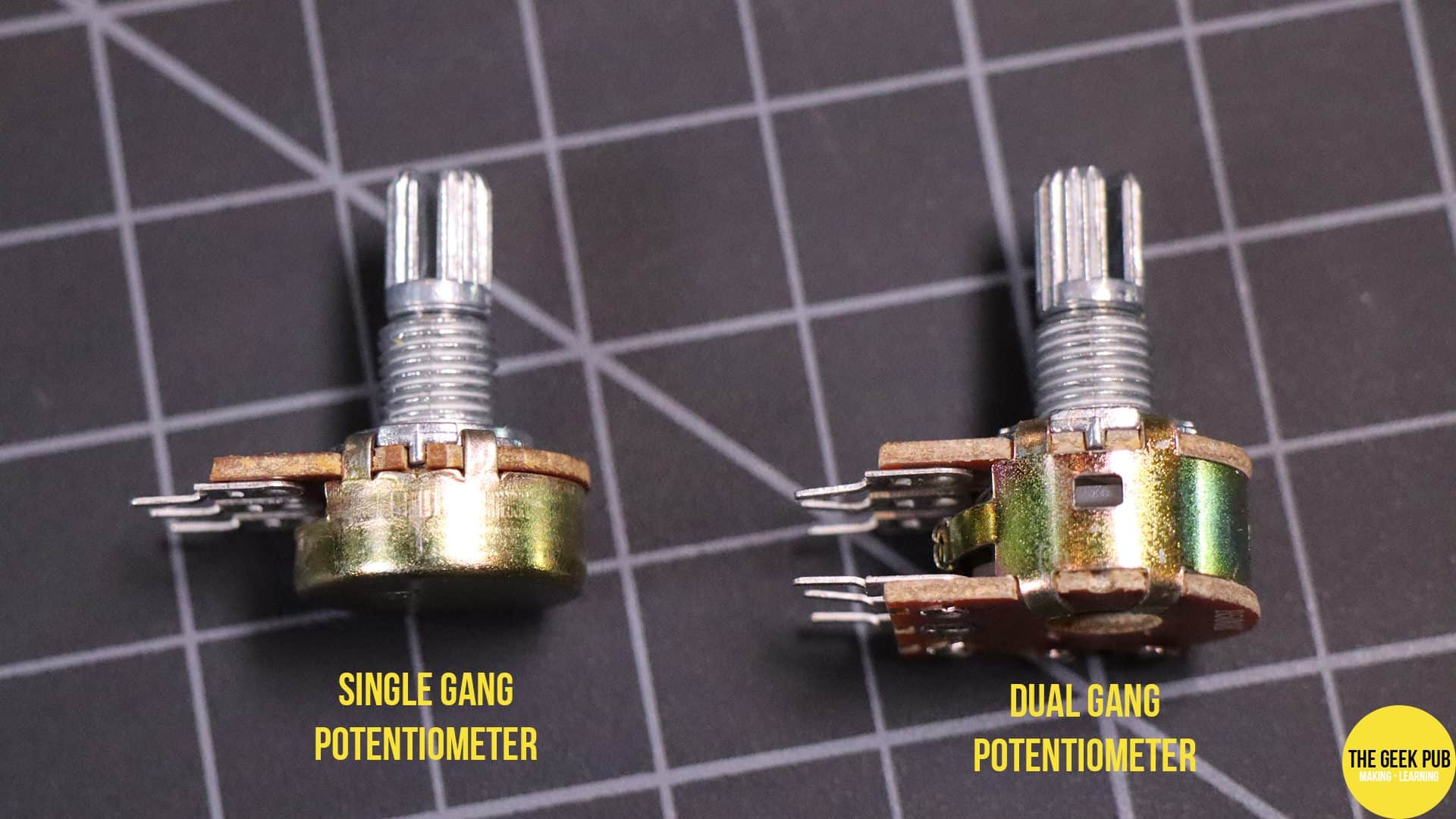 single gang vs dual gang potentiomters