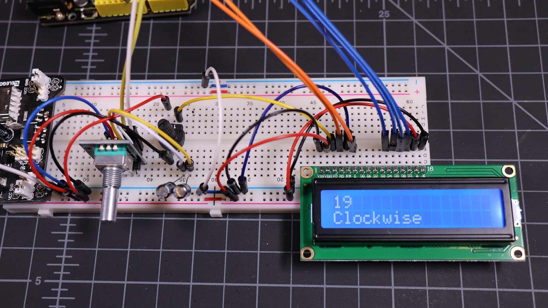 completed rotary encoder project