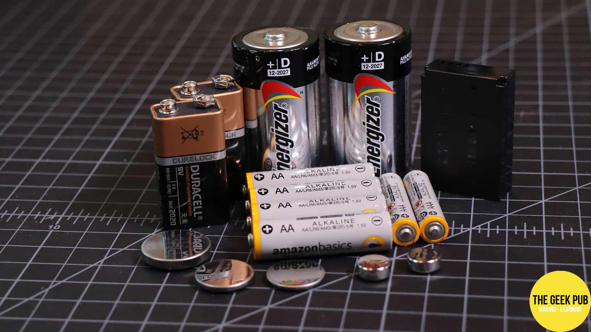 Different Types Of Batteries Chart