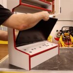 Installing the monitor wall mount arcade
