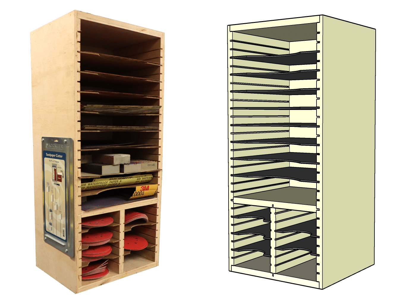 Sandpaper cabinet discount