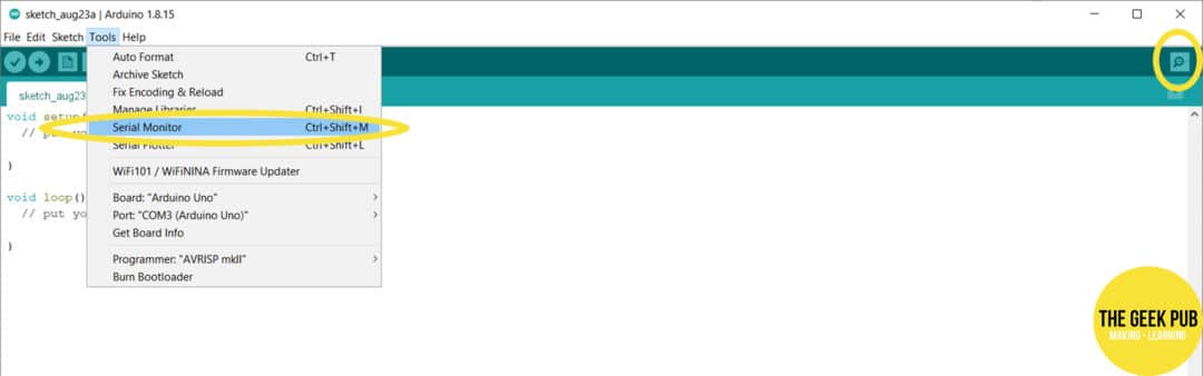 Arduino Serial Monitor Basics - The Geek Pub
