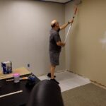 Painting Light French Grey Sherwin Williams