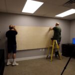 Installing Acoustic Foam Tiles in the Studio