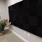 Installing Acoustic Foam Tiles in the Studio