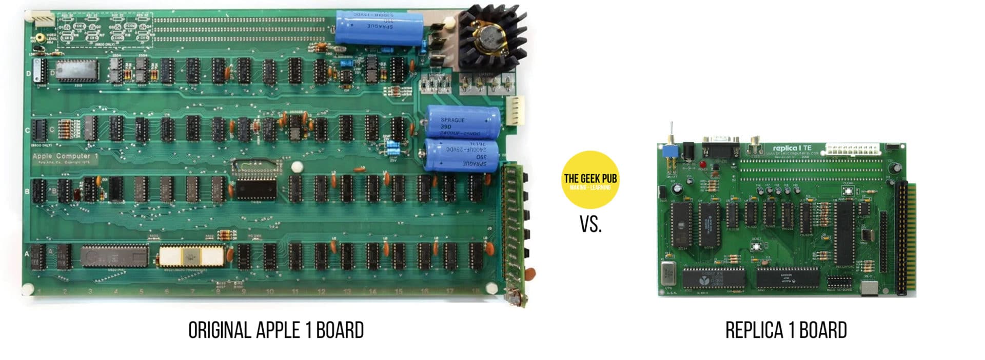 Original Apple 1 VS Replica 1