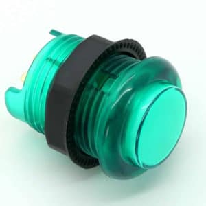 Green LED Lit Arcade Button by The Geek Pub