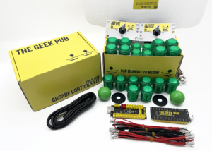 Green-Green 2 Player Arcade Controls Kit by The Geek Pub