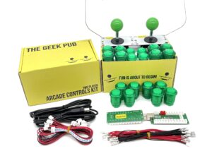 Arcade Control Kit 2-Player LED Green/Green