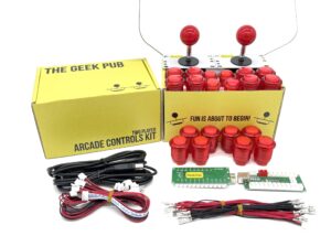 Arcade Control Kit 2-Player LED Red/Red