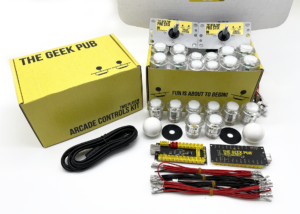 White-White 2 Player Arcade Controls Kit by The Geek Pub