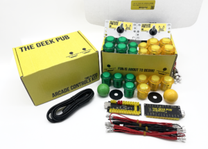 Yellow-Green 2 Player Arcade Controls Kit by The Geek Pub