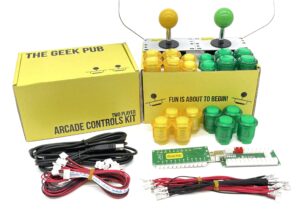 Arcade Control Kit 2-Player LED Yellow/Green