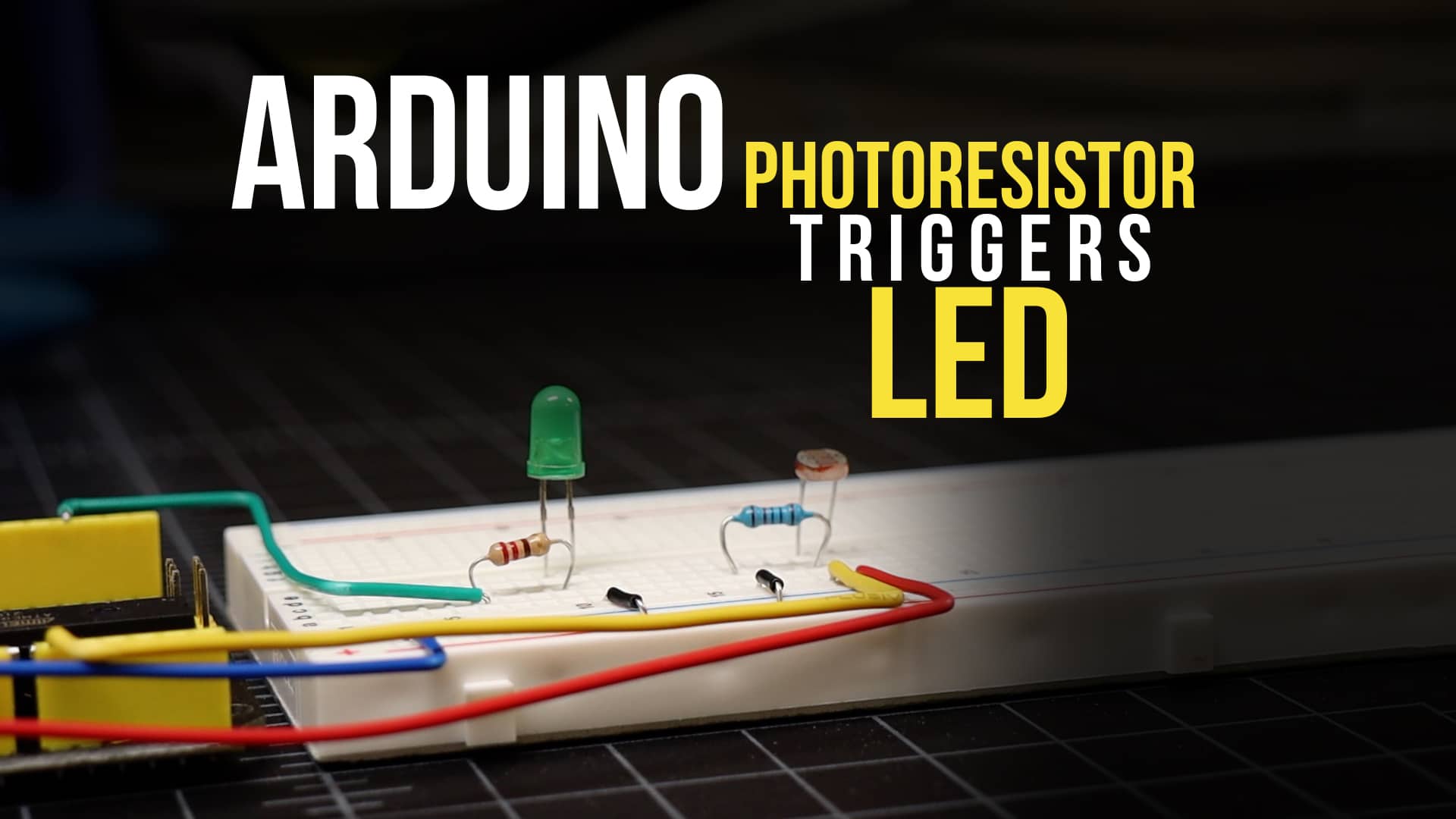 Light Sensor Trigger LED (photoresistor triggers LED)