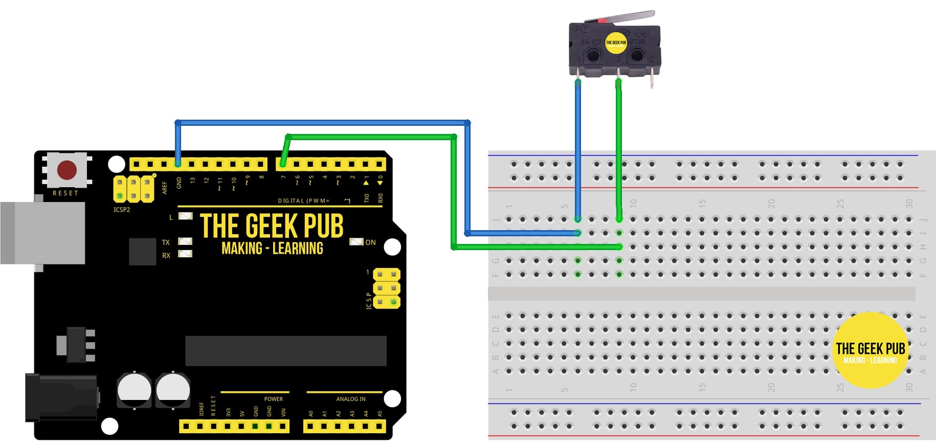 Arduino Limit Switch Normally Open Wiring