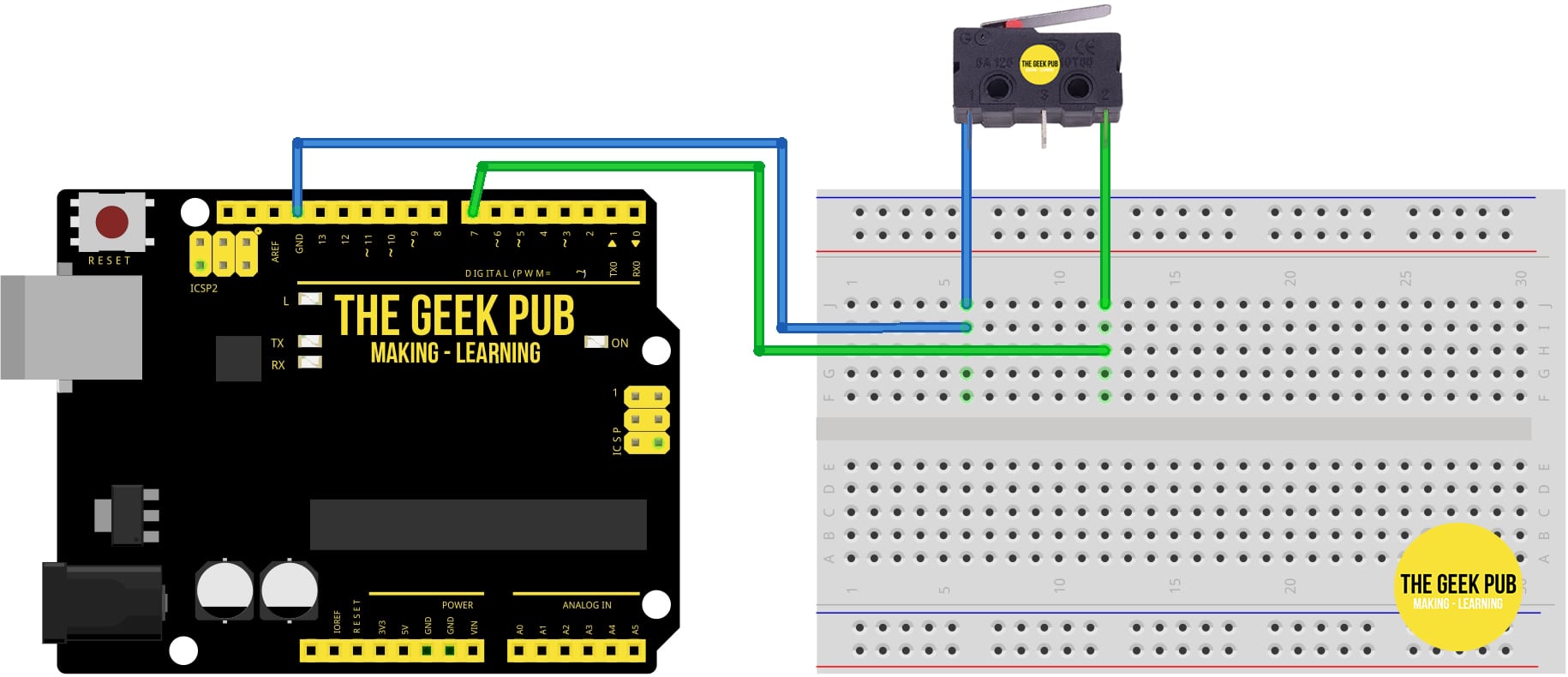 Arduino Limit Switch Normally Closed Wiring