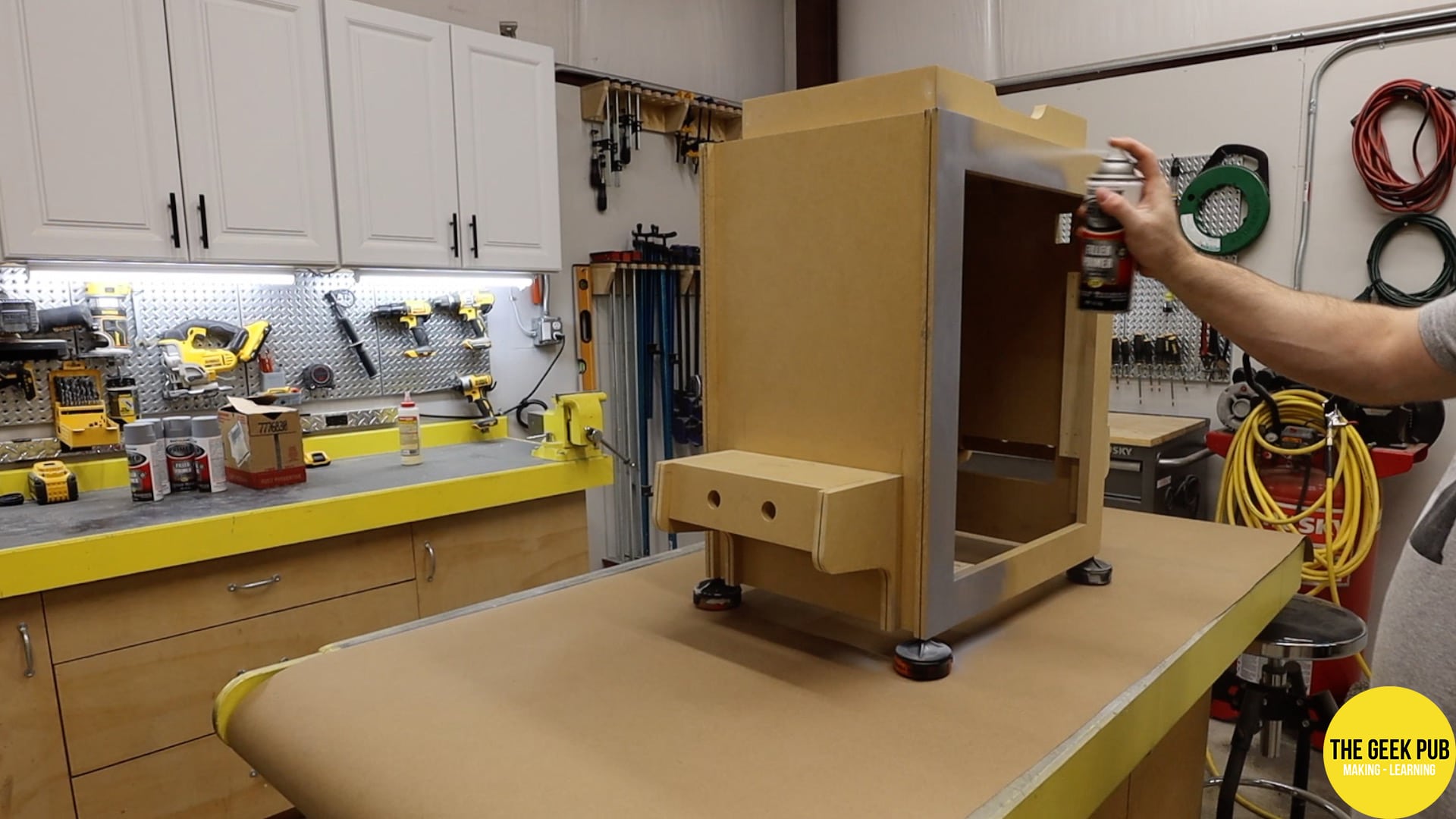 Making a Cocktail Table Arcade The Geek Pub