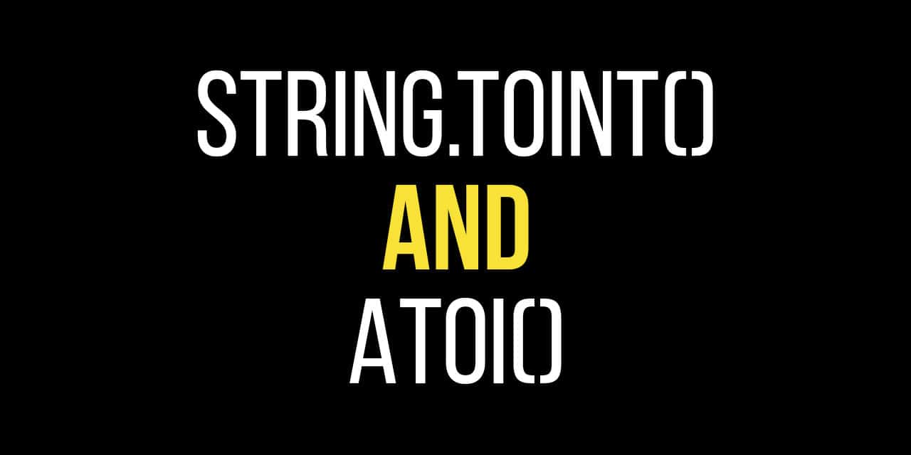 Convert a String to an Integer – Arduino